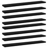 vidaXL B&uuml;cherregal-Bretter 8 Stk. Schwarz 60x10x1,5 cm Holzwerkstoff