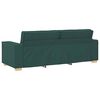 vidaXL Sofa 3 pcs Dunkelgr&uuml;n 220 x 80 x 84 cm Leinenmischgewebe