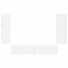 vidaXL TV-Schrankset Wandmontiert 4 pcs Wei&szlig; Holzwerkstoff