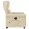vidaXL Massagesessel Elektrisch Creme Stoff