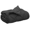 vidaXL Ganzjahresbettdecke Anthrazit 200 x 200 cm Mikrofaser