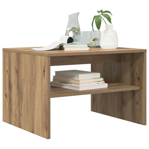 vidaXL Couchtisch Artisan-Eiche 60 x 50 x 40 cm Holzwerkstoff