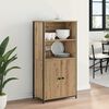 vidaXL Highboard Artisan-Eiche 62 x 36 x 121,5 cm Holzwerkstoff