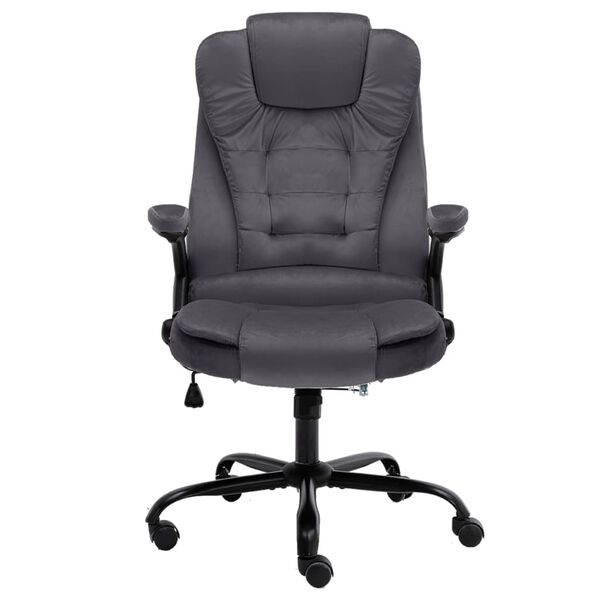 vidaXL Bürostuhl Dunkelgrau Samt