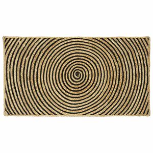 vidaXL Bereichsteppich Schwarz 60 x 110 cm Jute