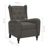 vidaXL Relaxsessel Dunkelgrau Samt