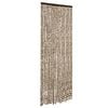 vidaXL Fliegenvorhang Beige und Braun 90x200 cm Chenille