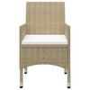 vidaXL 3-tlg. Garten-Essgruppe Beige