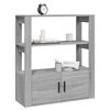 vidaXL Sideboard Grau Sonoma 80x30x90 cm Holzwerkstoff