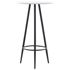 vidaXL Bartisch Wei&szlig; 60&times;107,5 cm MDF