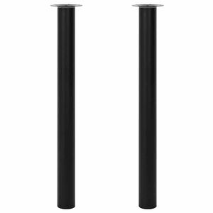 2 x Teleskopfu&szlig; Tischfu&szlig; St&uuml;tzfu&szlig; Tischbein Schwarz 710 mm-1100 mm