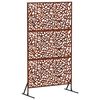vidaXL Sichtschutz 100 x 50 x 180 cm Wetterfeststahl Rostoptik