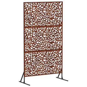 vidaXL Sichtschutz 100 x 50 x 180 cm Wetterfeststahl Rostoptik