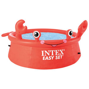 INTEX Happy Crab Kinderpool Aufblasbar Easy Set 183x51 cm
