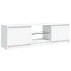 vidaXL TV-Schrank mit LED-Leuchten Weiß 120x30x36 cm