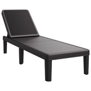 vidaXL 4-fach Verstellbare Sonnenliege 155,5x57x28 cm Polypropylen