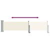 vidaXL Ausziehbare Seitenmarkise 60&times;300 cm Creme