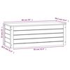 vidaXL Truhe 89x36,5x33 cm Massivholz Kiefer