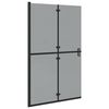 vidaXL Walk-In Duschwand Schwarz 120 x 6,5 x 190 cm