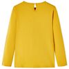 Kinder-Langarmshirt Dunkles Ocker 116