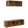 vidaXL TV-Schrankset Wandmontiert 2 pcs Altholz Holzwerkstoff