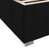 vidaXL Bettrahmen mit Matratze Schwarz 200 x 200 cm Stoff