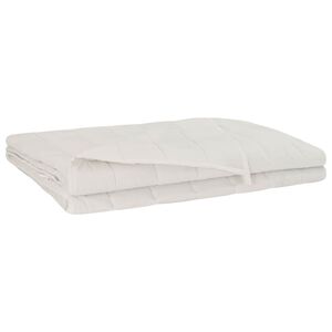 vidaXL Gewichtsdecke Wei&szlig; 120 x 180 cm 9 kg 100% Baumwolle 205T