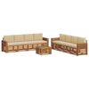 vidaXL Outdoor-Sofagarnitur 9 stk. Natur und Beige