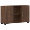 vidaXL Sideboard mit Regal Braun Eichen-Optik 88,5 x 30,5 x 55,5 cm