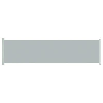 vidaXL Seitenmarkise Ausziehbar 600x160 cm Grau