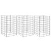 vidaXL Gabionen-Hochbeete 3 Stk. 30x30x50 cm Eisen
