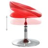 vidaXL Esszimmerstuhl Drehbar Rot Kunstleder