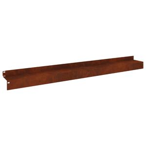 vidaXL Raseneinfassung 10 stk. 100 x 10 x 8 cm Stahl Rostig