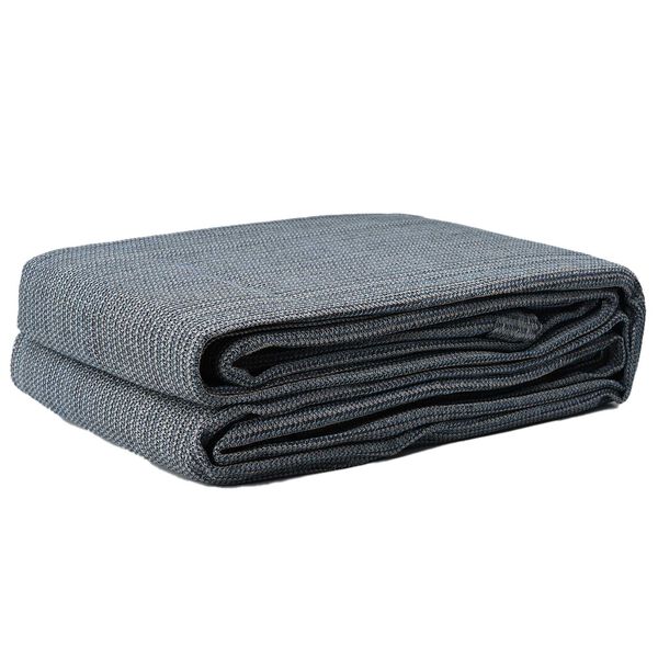 vidaXL Zeltteppich Blau und Grau 200 x 250 cm Polyethylen