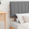 vidaXL Bettgestell mit gepolstertem Kopfteil Hellgrau 80 x 200 cm