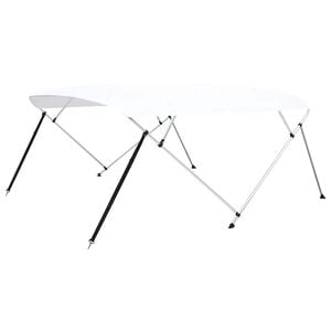 vidaXL 4-Bow Bimini Top Wei&szlig; 243x(230-244)x137 cm
