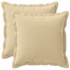 vidaXL Kissenbezug 2 stk. HOUTEN Beige 45 x 45 cm Polyester
