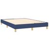 vidaXL Boxspringbett mit Matratze Blau 140x190 cm Stoff