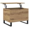 vidaXL Couchtisch Artisan-Eiche 60x44,5x45 cm Holzwerkstoff