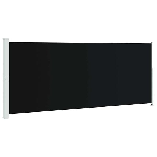 vidaXL Seitenmarkise Ausziehbar 200x500 cm Schwarz