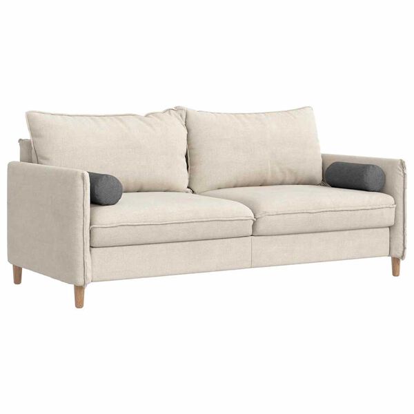 vidaXL Bolsterkissen 2 St&uuml;ck Dunkelgrau &Oslash; 15 x 40 cm Cordstoff