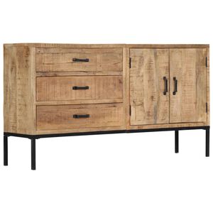 vidaXL Sideboard 140x35x75 cm Massivholz Mango
