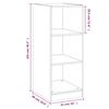 vidaXL Kleiderschrank Betongrau 48x41x102 cm Holzwerkstoff