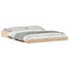 vidaXL Bettrahmen Braun 160 x 210 cm Massives Kiefernholz