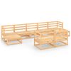 vidaXL 9-tlg. Garten-Lounge-Set Massivholz Kiefer