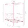 vidaXL Himmelbett-Gestell Rosa Metall 90 x 200 cm