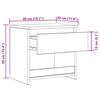 vidaXL Nachttische 2 Stk. Grau Sonoma 40x30x39 cm Holzwerkstoff