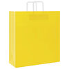 vidaXL Papiertragetaschen 50 Stk. mit Henkeln Gelb 45x17x48 cm