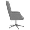 vidaXL Relaxsessel mit Hocker Hellgrau Stoff