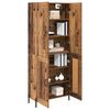 vidaXL Highboard Wandmontiert Altholz 69,5 x 34 x 180 cm Holzwerkstoff